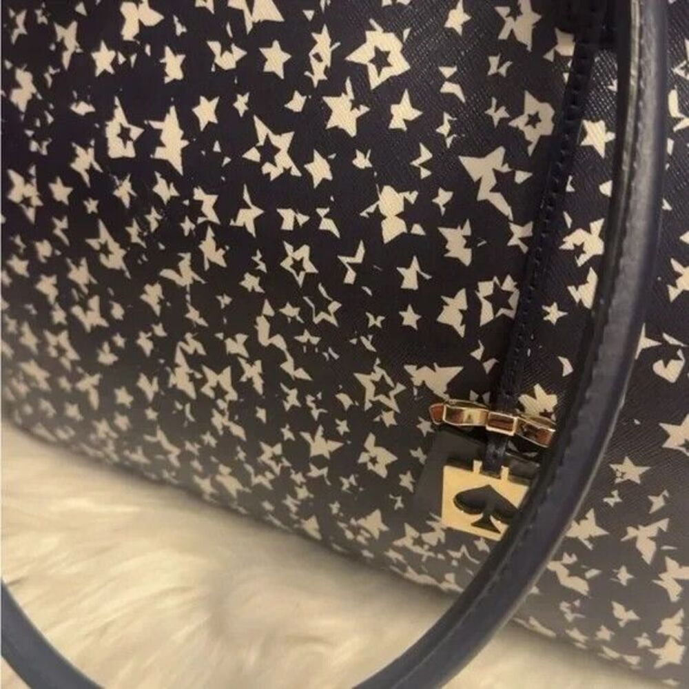 Kate Spade NY Blue Stargazer Jules Brightwater Drive Tote NWOT $295 Huge - Picture 4 of 6